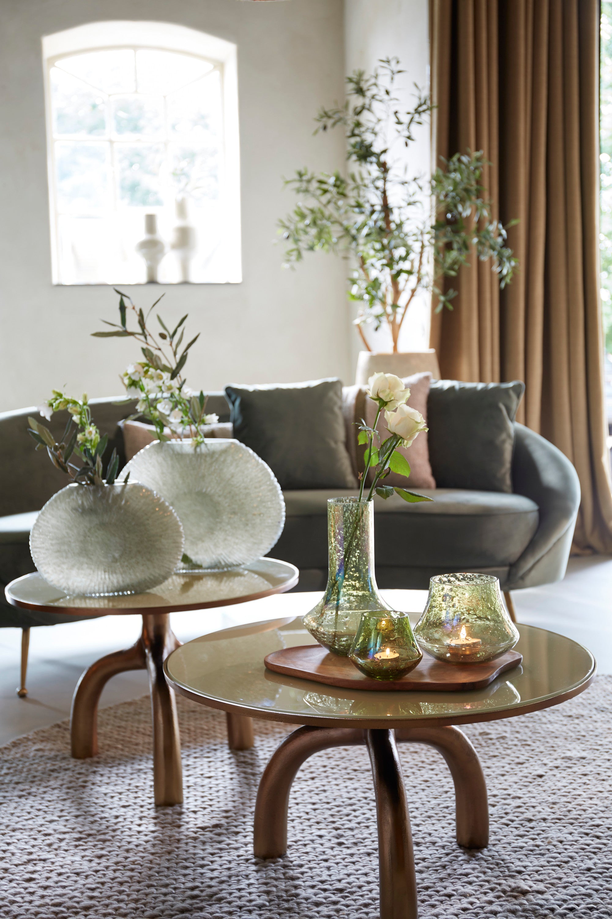 MELLO bronz dohányzóasztal Ø76x40