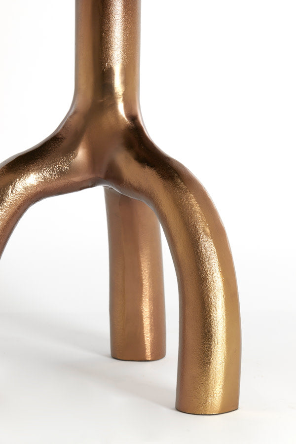 MELLO bronz lerakóasztal Ø50x45
