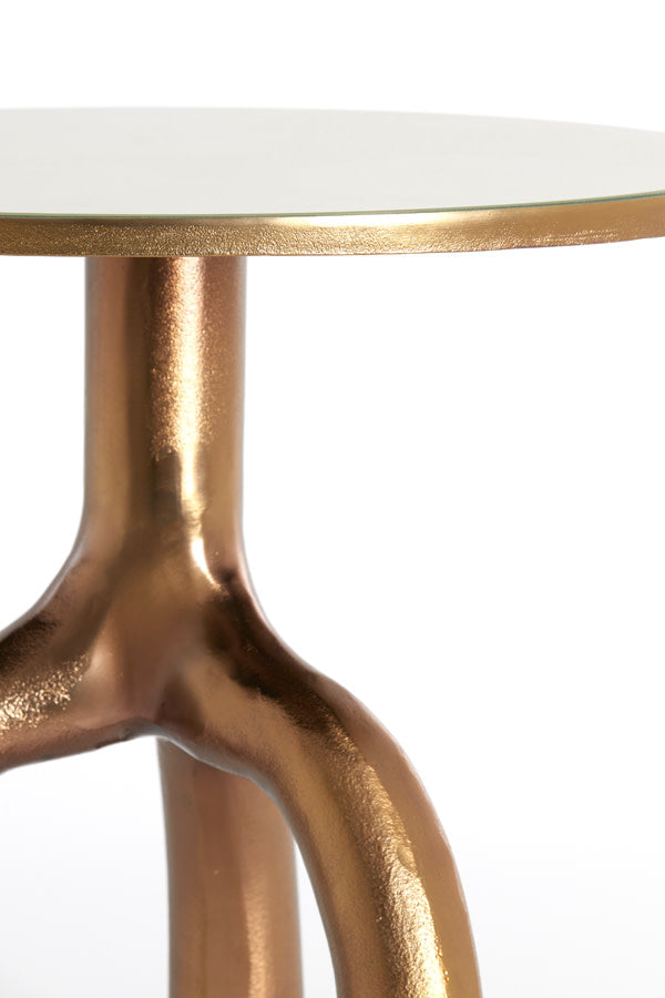 MELLO bronz lerakóasztal Ø50x45