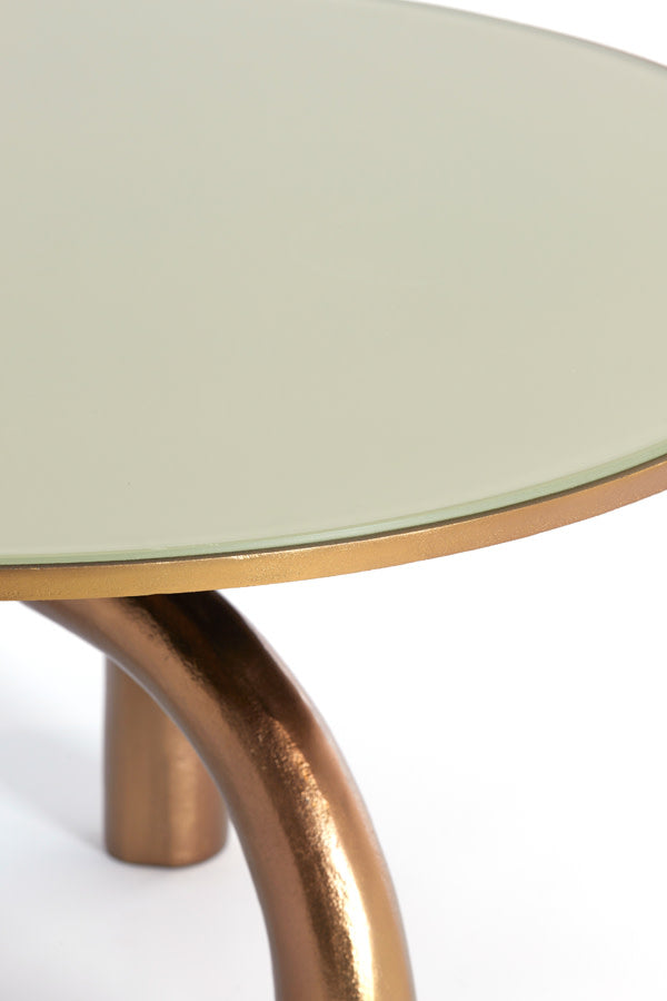 MELLO bronz dohányzóasztal Ø76x40