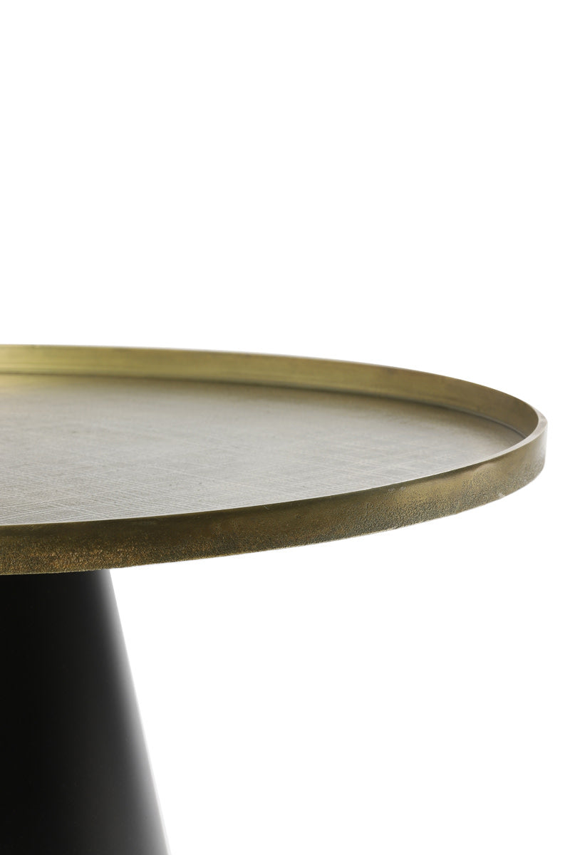 POPETA bronz dohányzóasztal Ø75x35