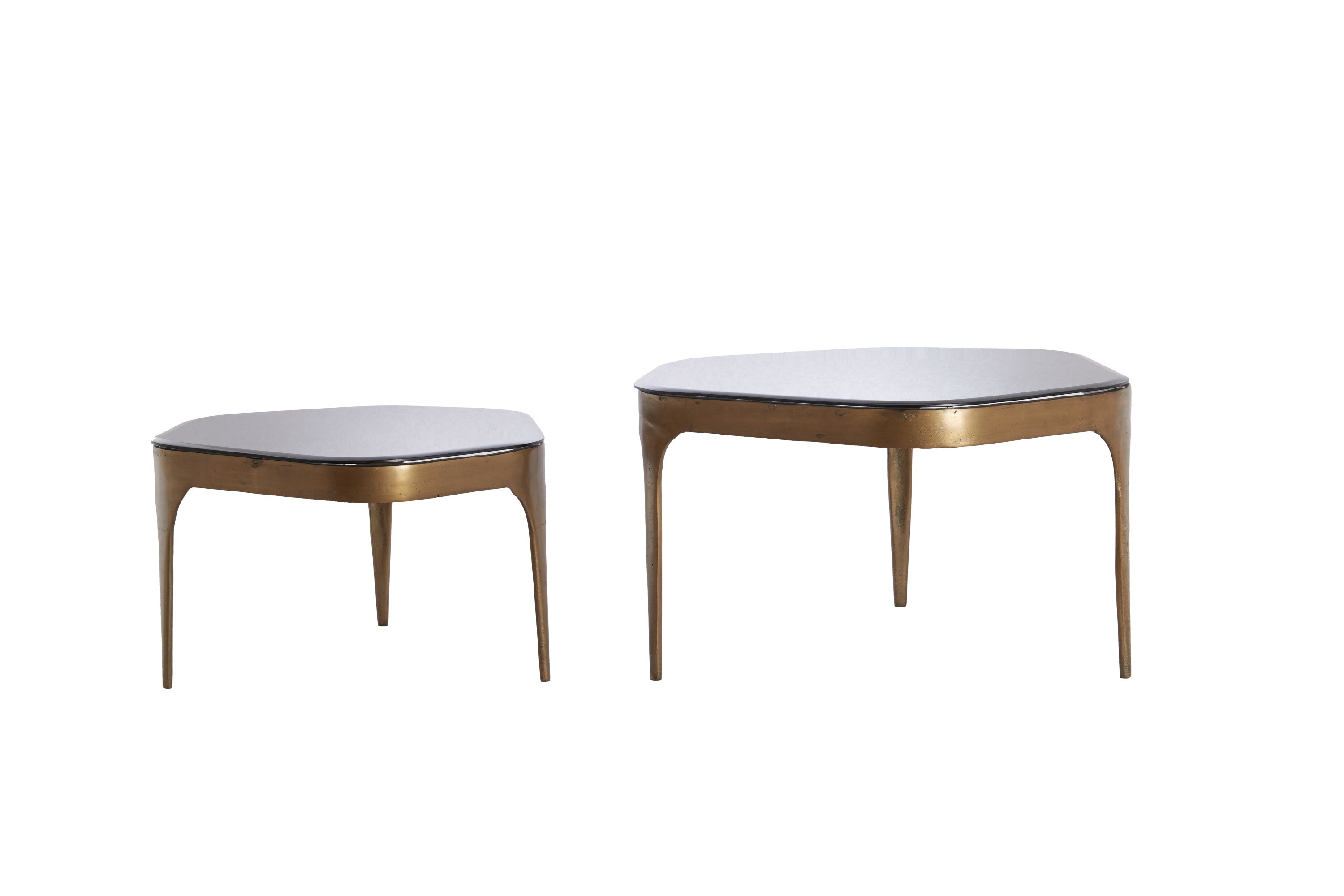 AVI bronz dohányzóasztal szett