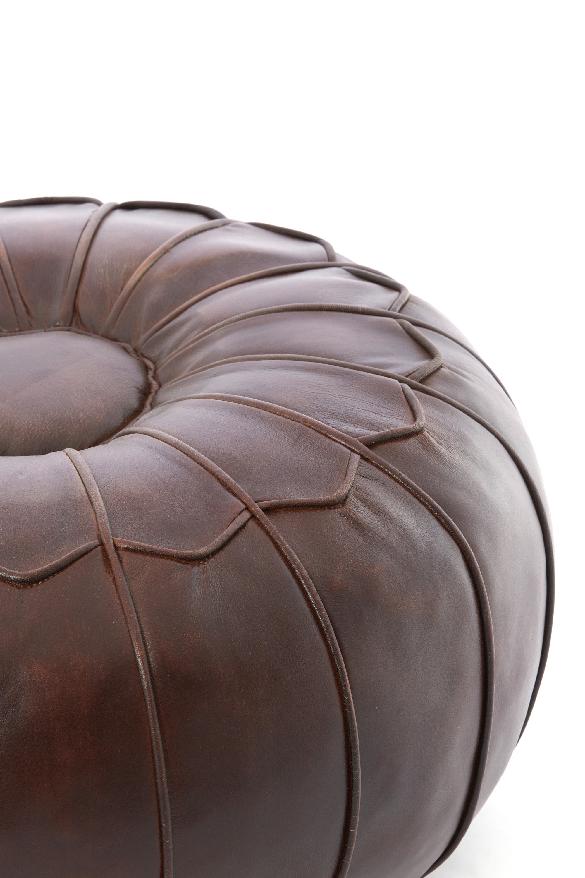 CALIMA bőr Puff Ø58x32