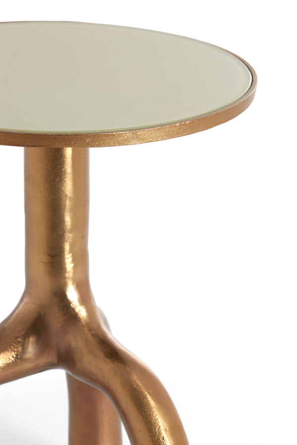 MELLO bronz lerakóasztal Ø40x53