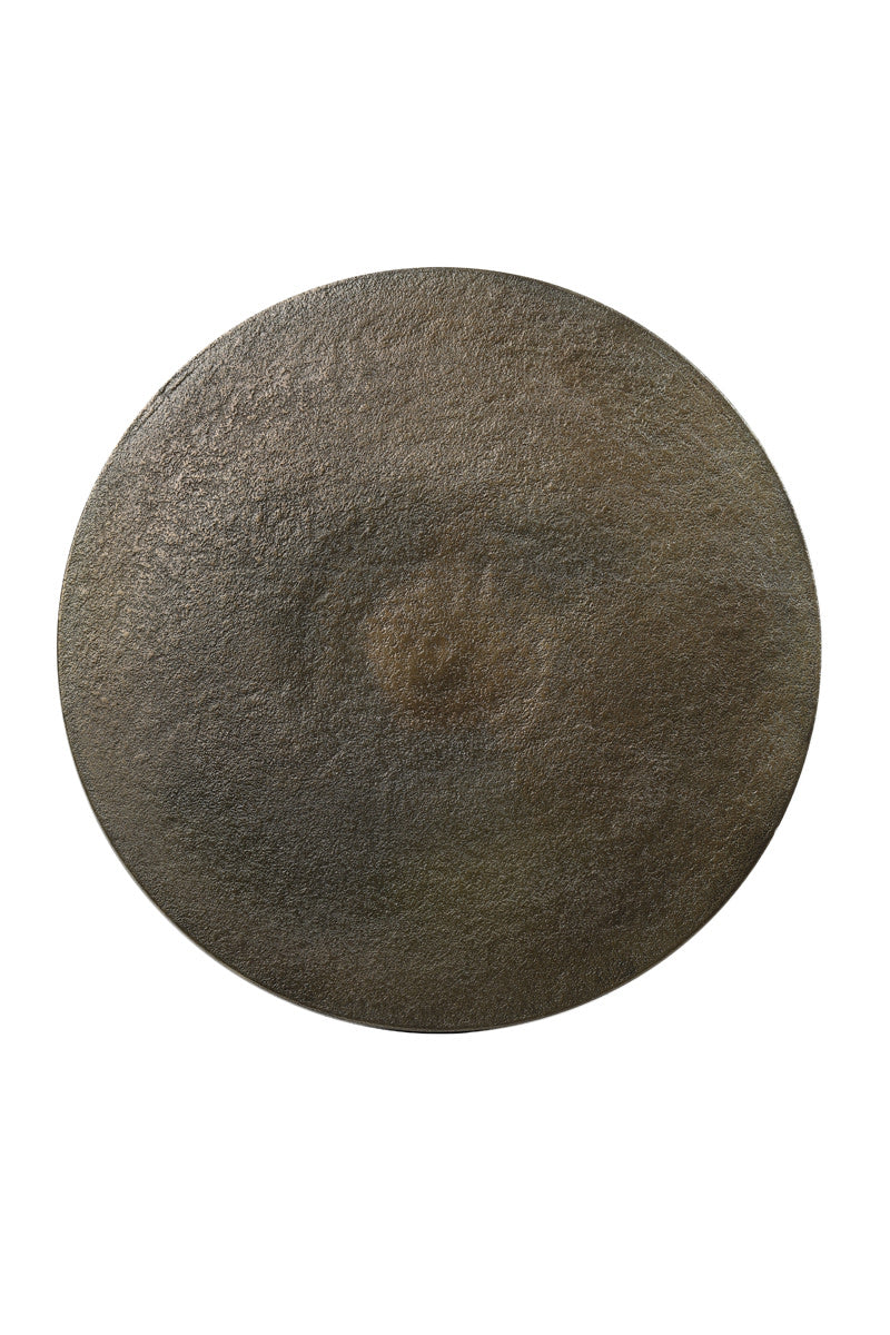 PASJA antikolt bronz lerakóasztal Ø39x61