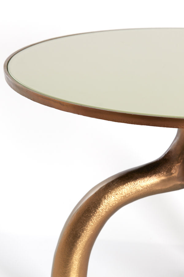 MELLO bronz dohányzóasztal Ø65x44