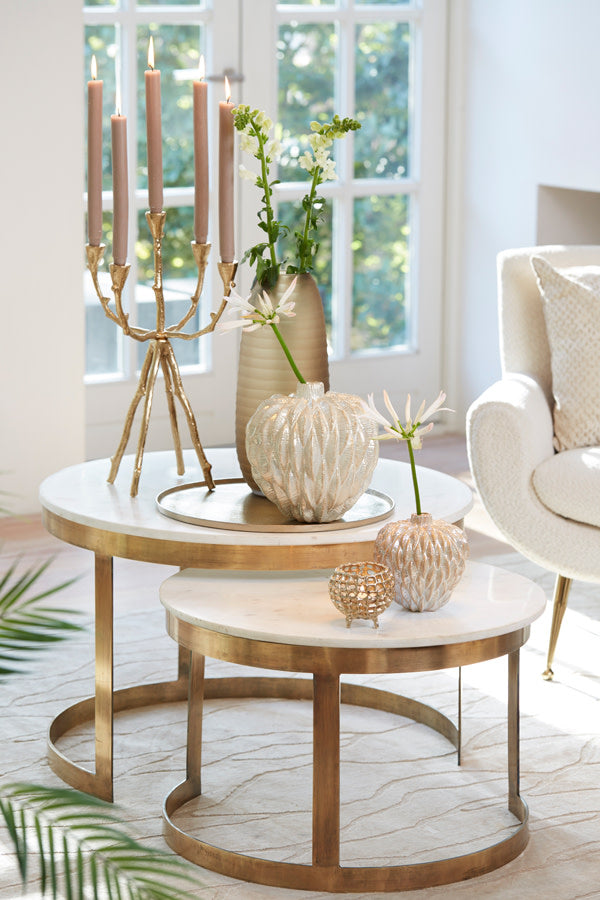 PERLATO márvány dohányzóasztal szett