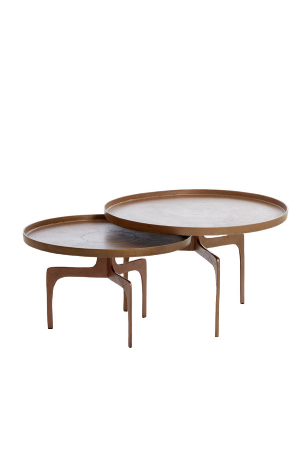 PANO bronz dohányzóasztal szett