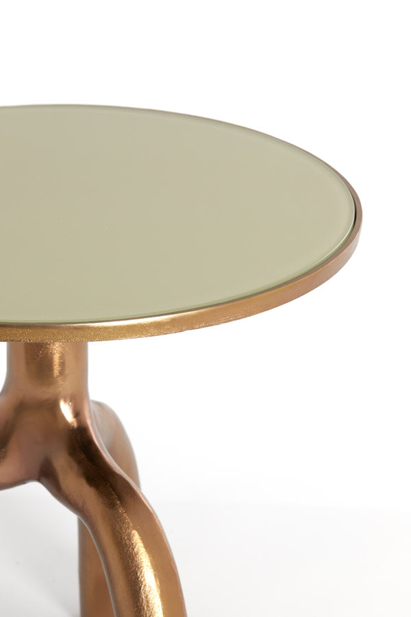 MELLO bronz lerakóasztal Ø50x45