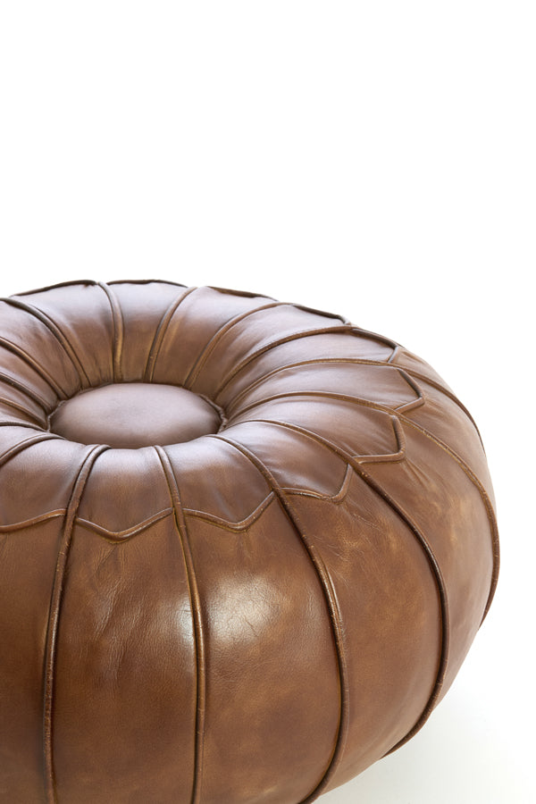 CALIMA bőr Puff Ø58x32