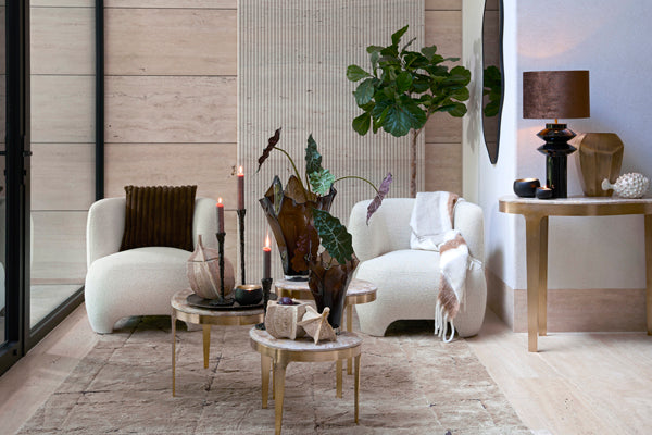 GIULIO márvány dohányzóasztal 65×39×41