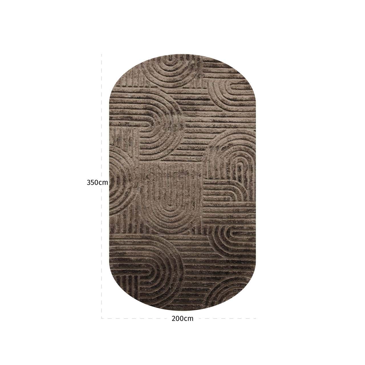 Liff barna szőnyeg 200 × 350