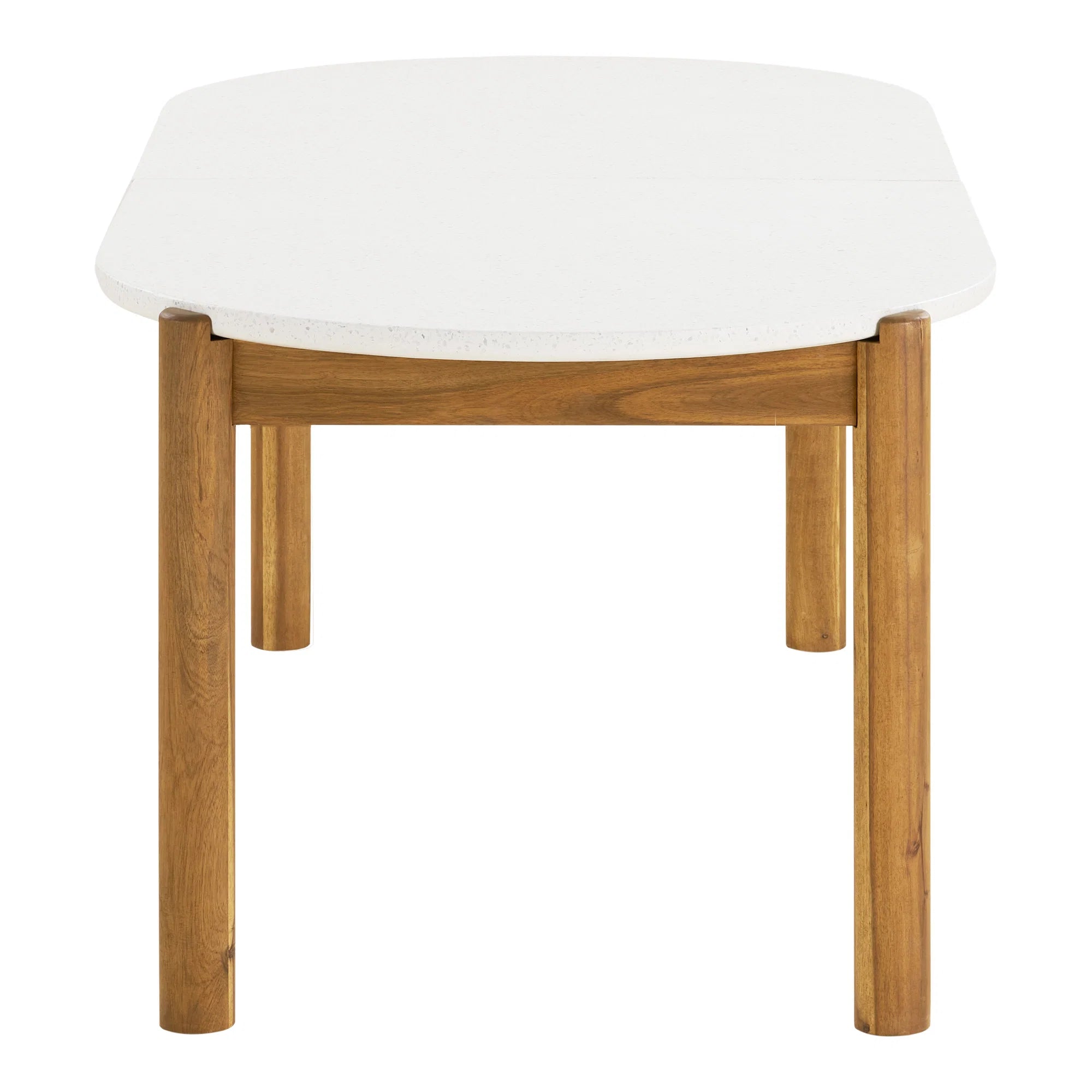 Terracina kültéri étkezőasztal 210×95 cm – akácfa és terrazzo