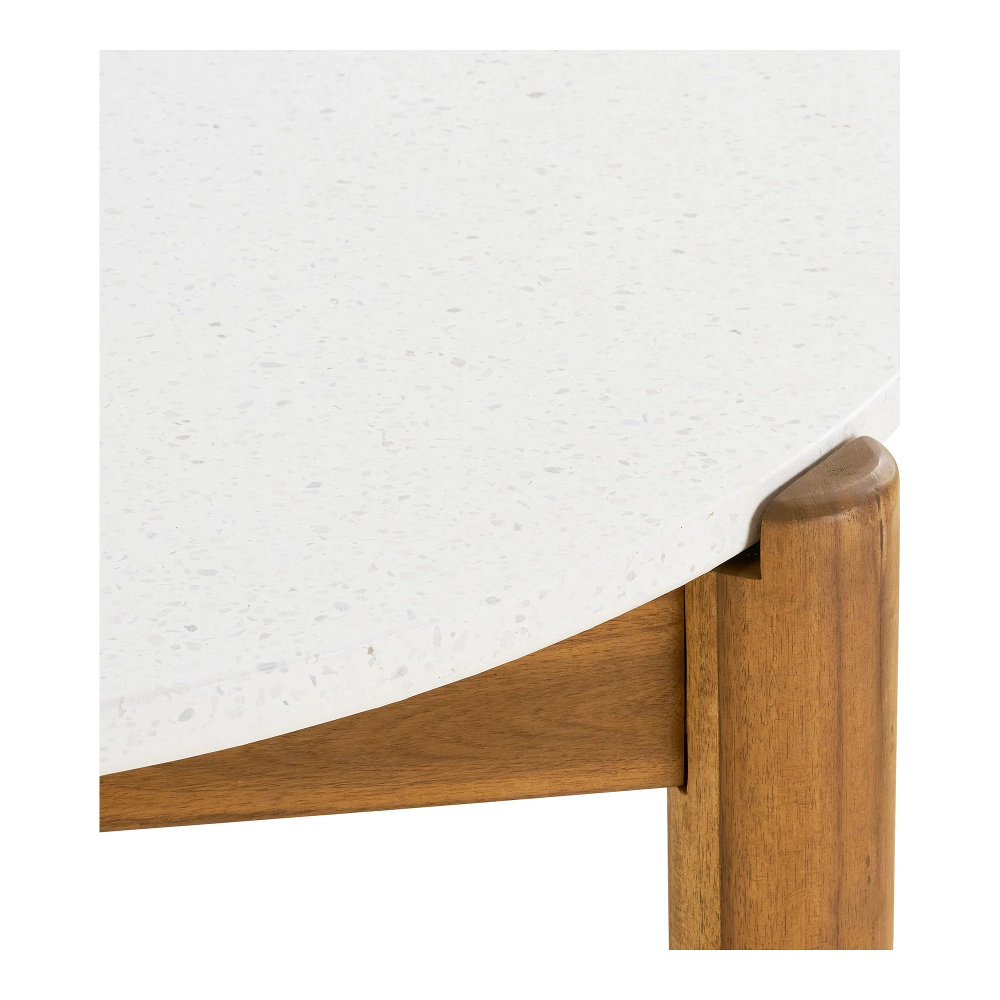 Terracina kültéri étkezőasztal 210×95 cm – akácfa és terrazzo