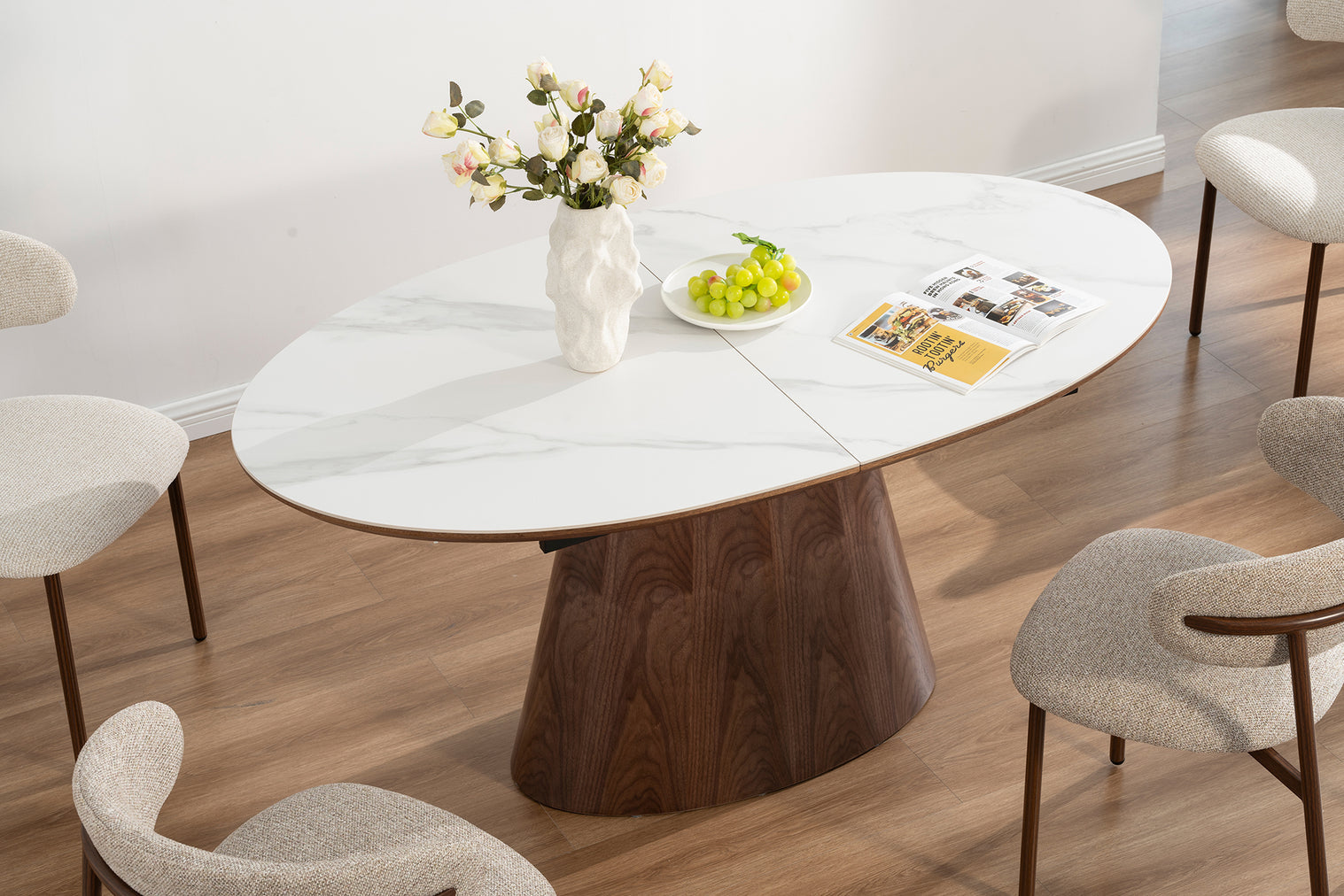UNI WALNUT bővíthető étkezőasztal 160-200cm