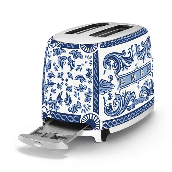 D&G SMEG KENYÉRPIRÍTÓ 2 szeletes, Blu Mediterraneo