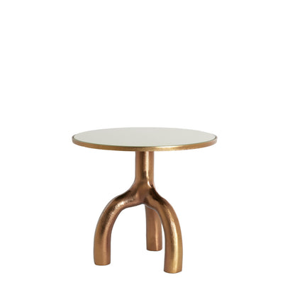 MELLO bronz lerakóasztal Ø50x45