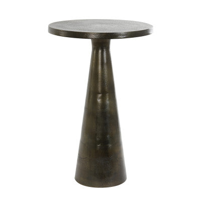 PASJA antikolt bronz lerakóasztal Ø39x61