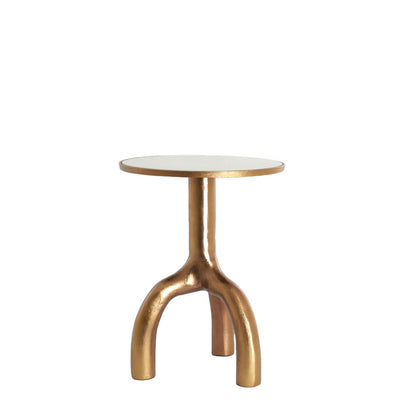 MELLO bronz lerakóasztal Ø40x53