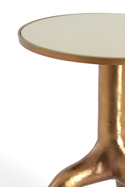 MELLO bronz lerakóasztal Ø40x53
