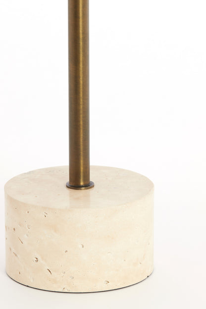 CIVITA márvány/travertin lerakóasztal Ø37x49