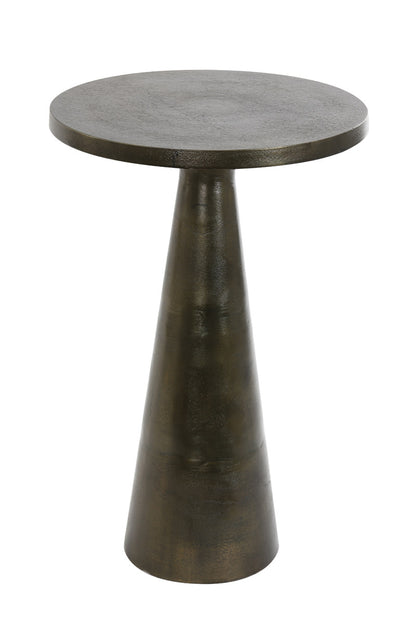 PASJA antikolt bronz lerakóasztal Ø39x61