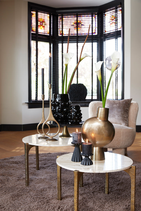 KANAE travertin dohányzóasztal szett