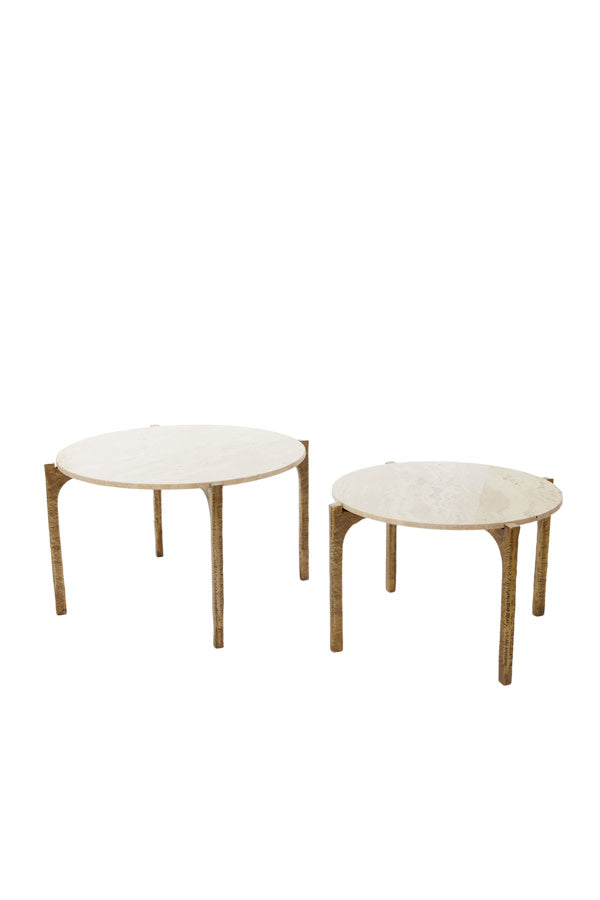 KANAE travertin dohányzóasztal szett