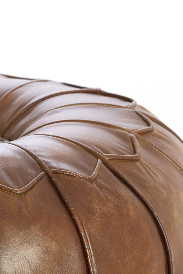 CALIMA bőr Puff Ø58x32