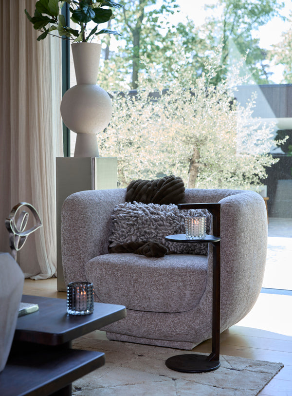 DELMINO fa lerakóasztal Ø26x77