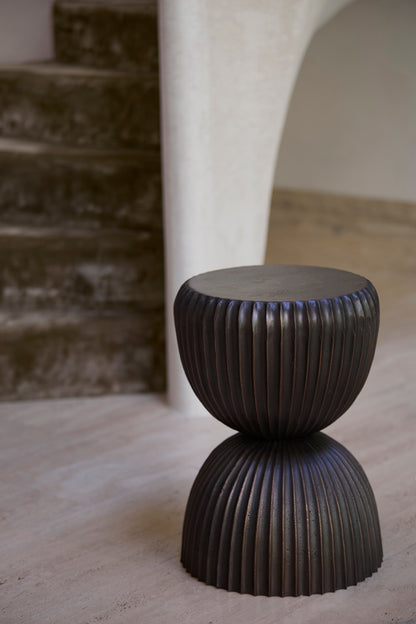 MIZURINA bronz lerakóasztal Ø34x49 cm antique bronze