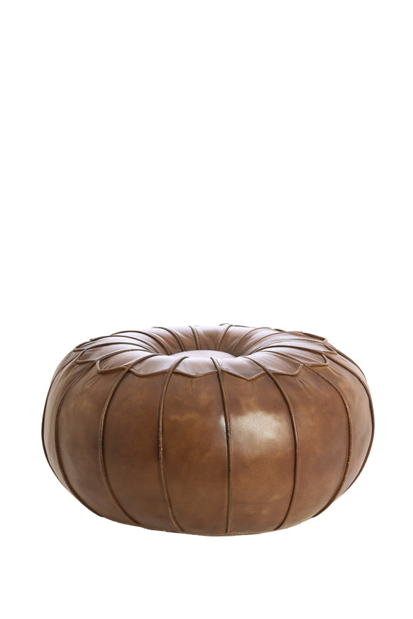 CALIMA bőr Puff Ø58x32