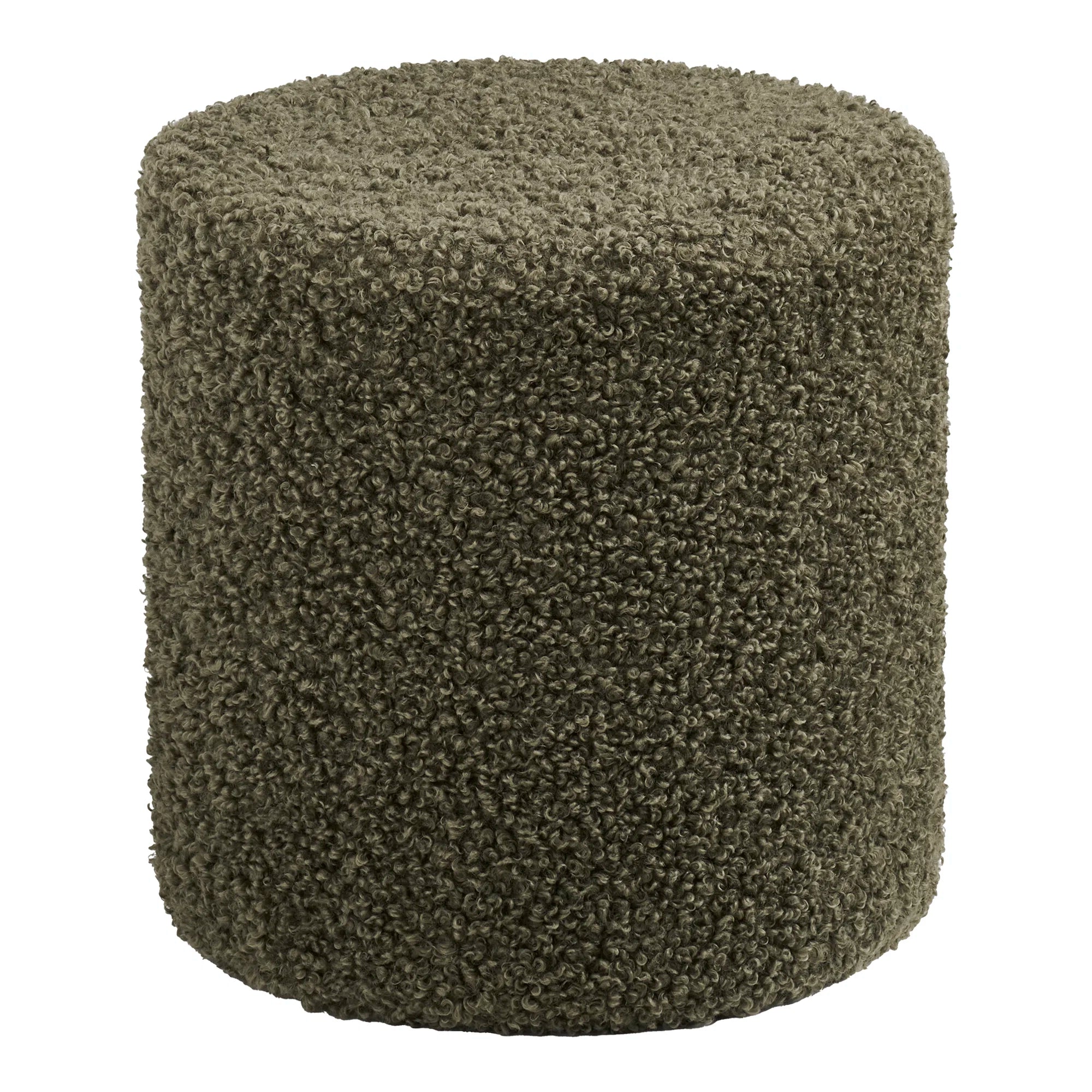 Ejby bouclé puff ø34