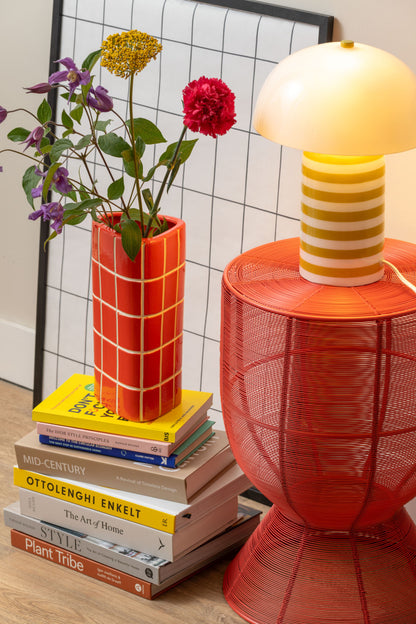 Cuerda Tambor piros lerakóasztal