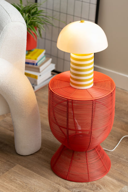 Cuerda Tambor piros lerakóasztal