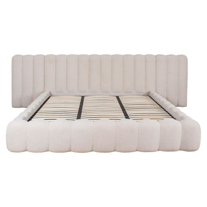 Bed Cupidon cream fancy 180x210 with storage