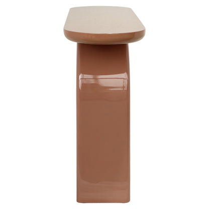 Kourtney mocha mousse konzolasztal