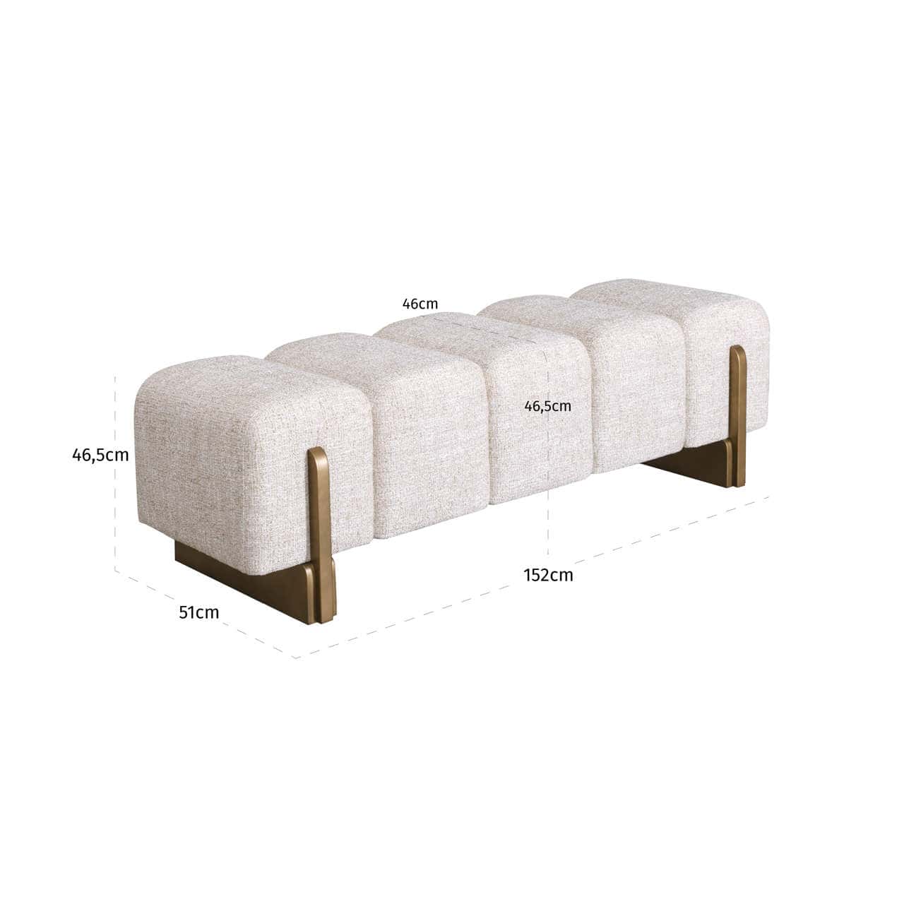 Caleo cream tweed pad