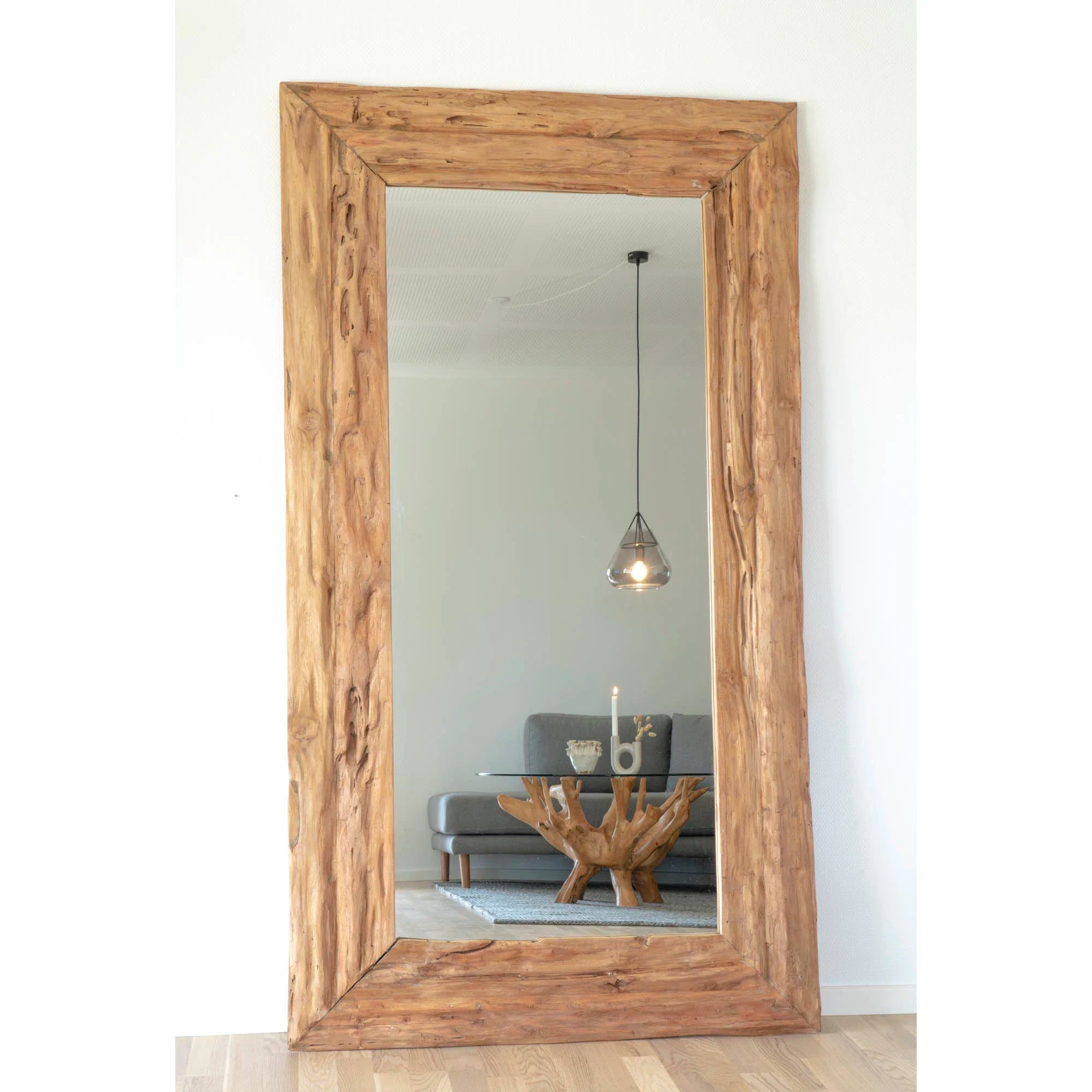 Granada teakfa antik tükör 101x180