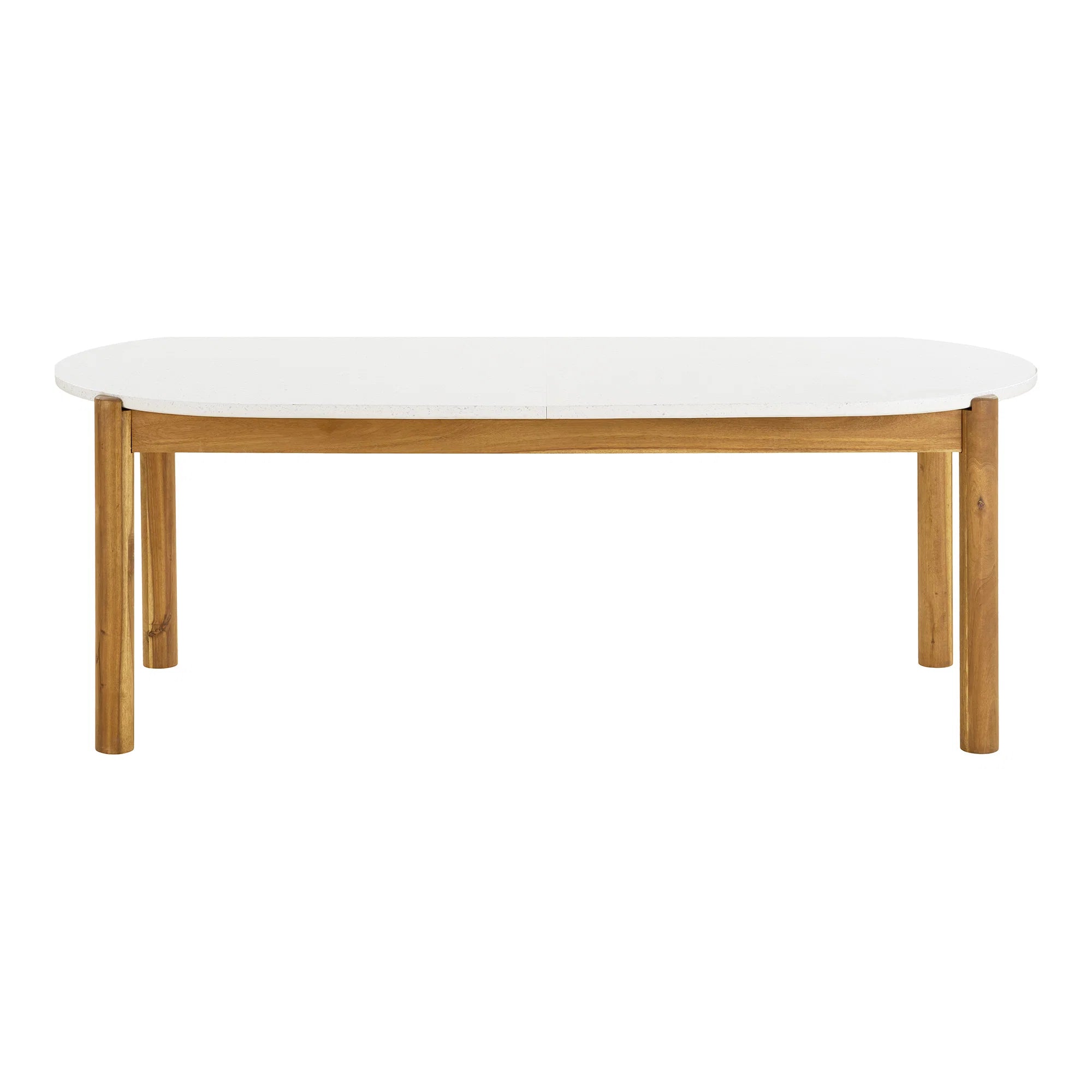 Terracina kültéri étkezőasztal 210×95 cm – akácfa és terrazzo
