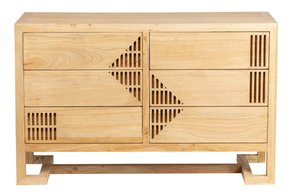 LOPBURI szilfa komód 120X45X76