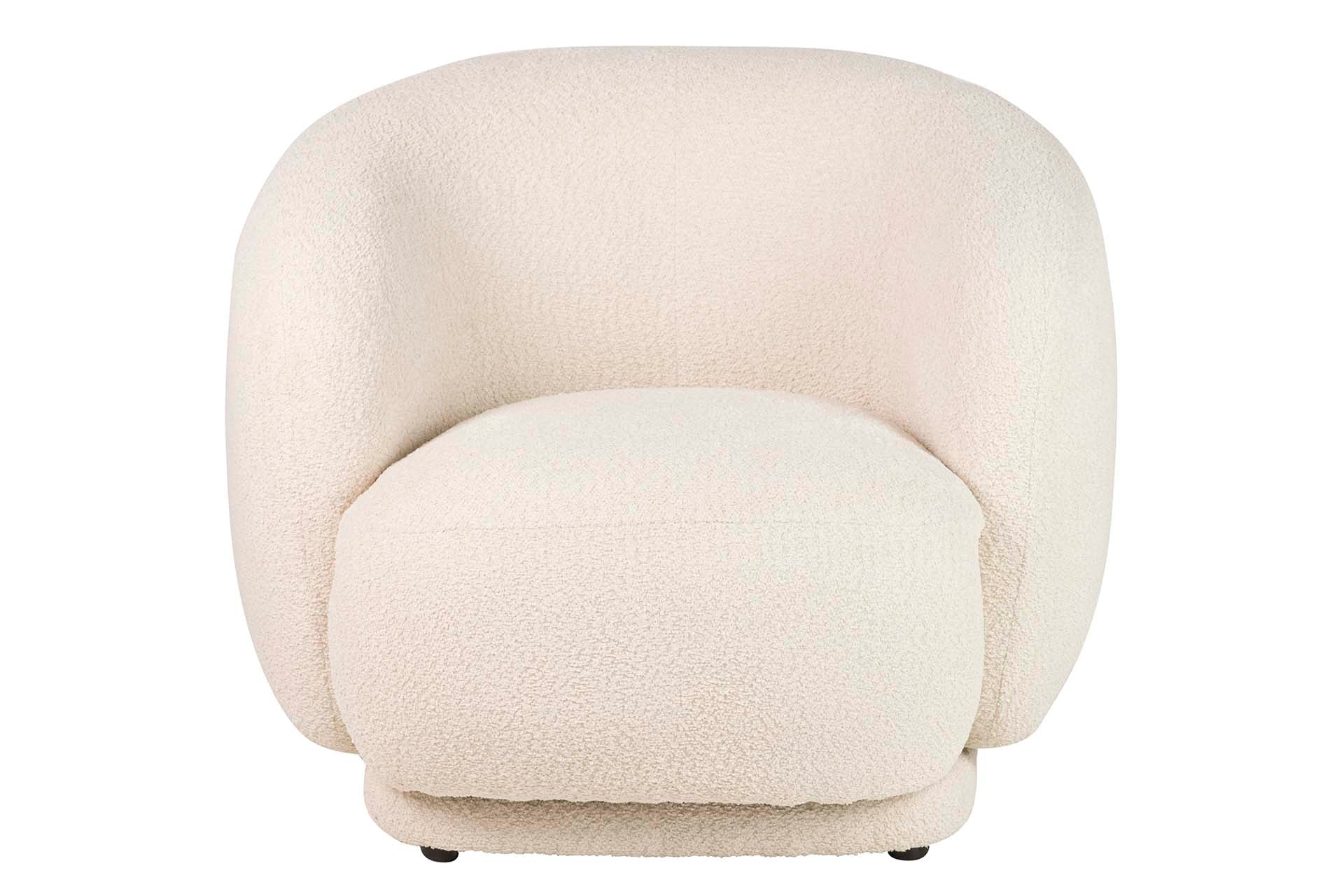 Luna bouclé forgófotel