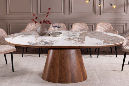 UNI WALNUT bővíthető étkezőasztal 160-200cm