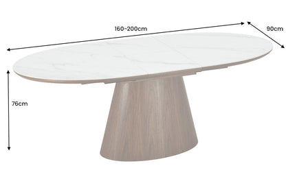 UNI WALNUT bővíthető étkezőasztal 160-200cm