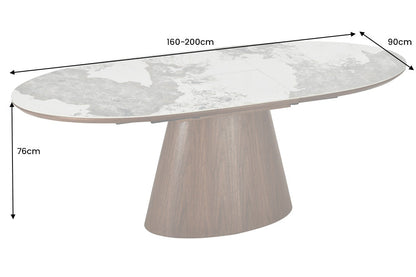 UNI WALNUT bővíthető étkezőasztal 160-200cm