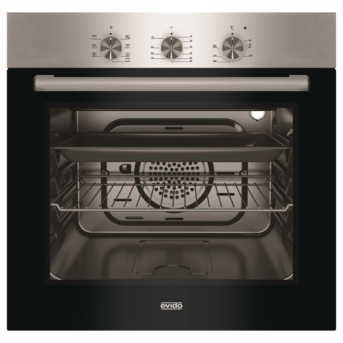 EVIDO PRIMO 63X légkeveréses sütő, inox/fekeke