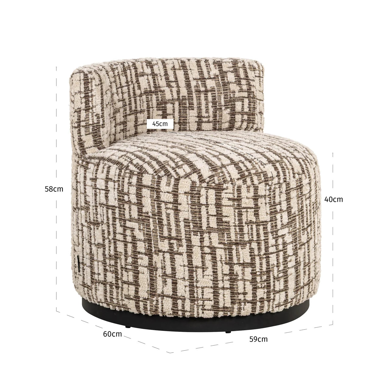Franny labyrinth fotel