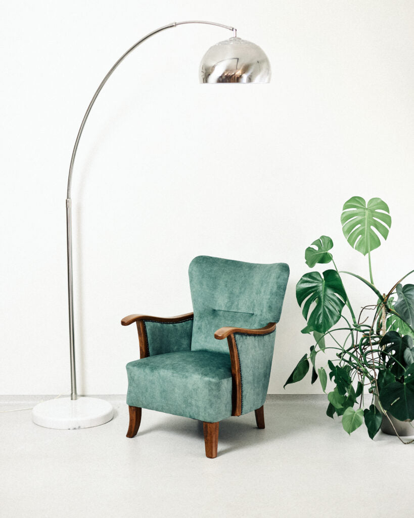 Olasz Design Márványtalpas Króm Állólámpa
